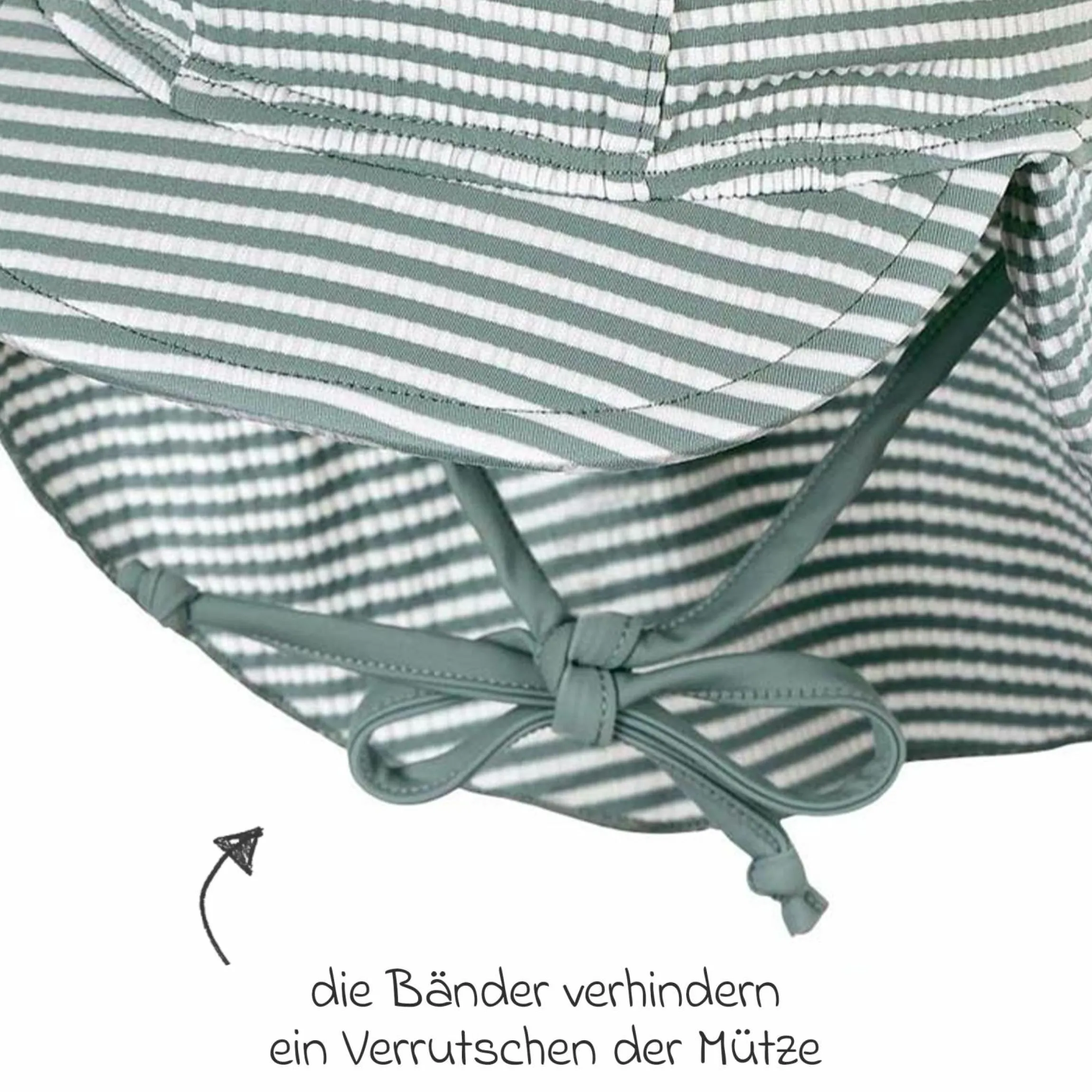 Schirmmütze mit Nackenschutz LSF - Hai - Grün - Gr. 47