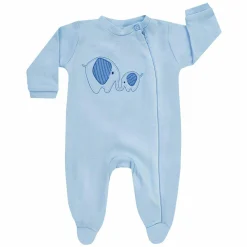 Schlafanzug 1tlg. Nicki - Elephanten Blau - Gr. 68