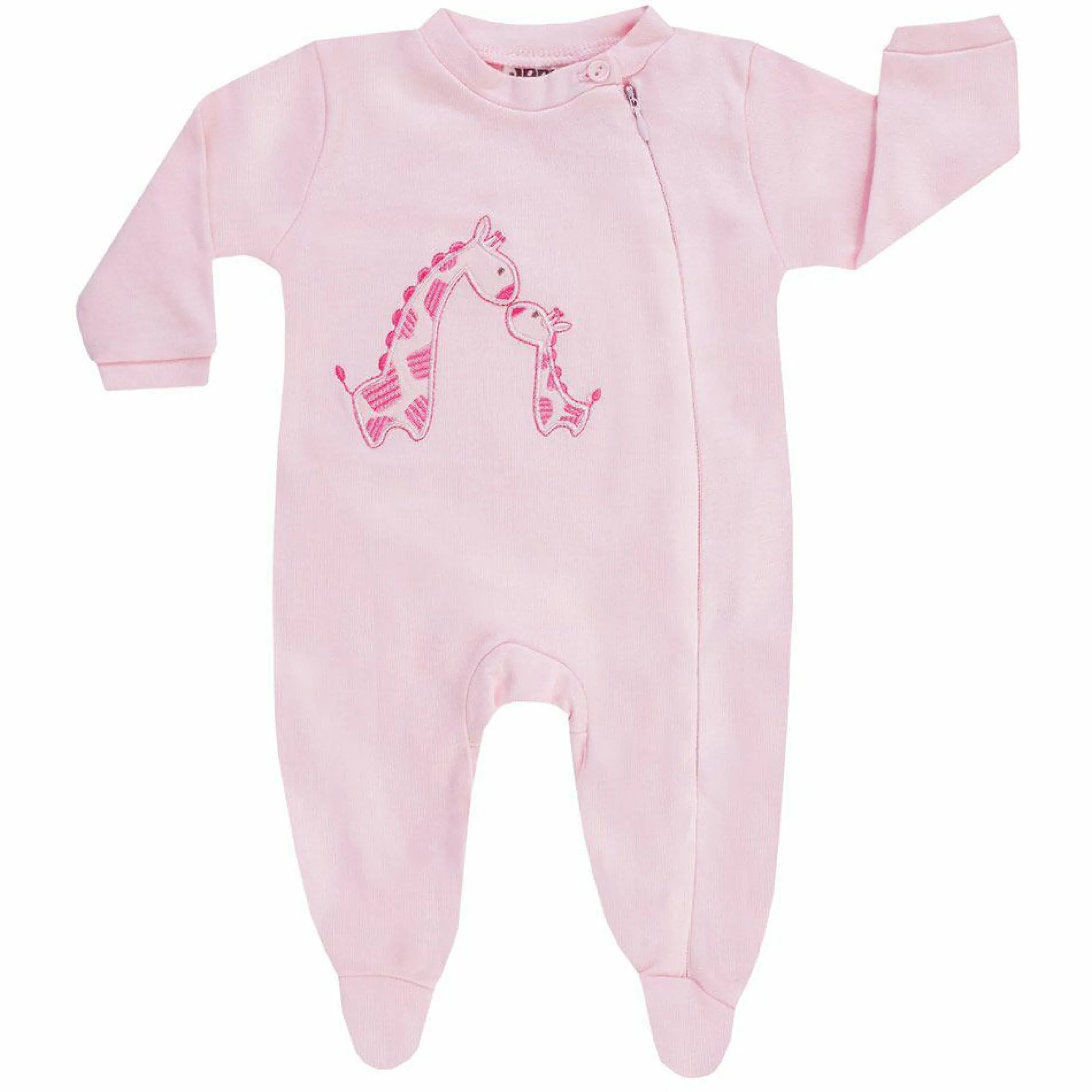 Schlafanzug 1tlg. Nicki - Giraffen Rosa - Gr. 68