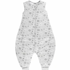 Schlafsack Jumper - Safari Allover - Hellgrau Melange - Gr. 92