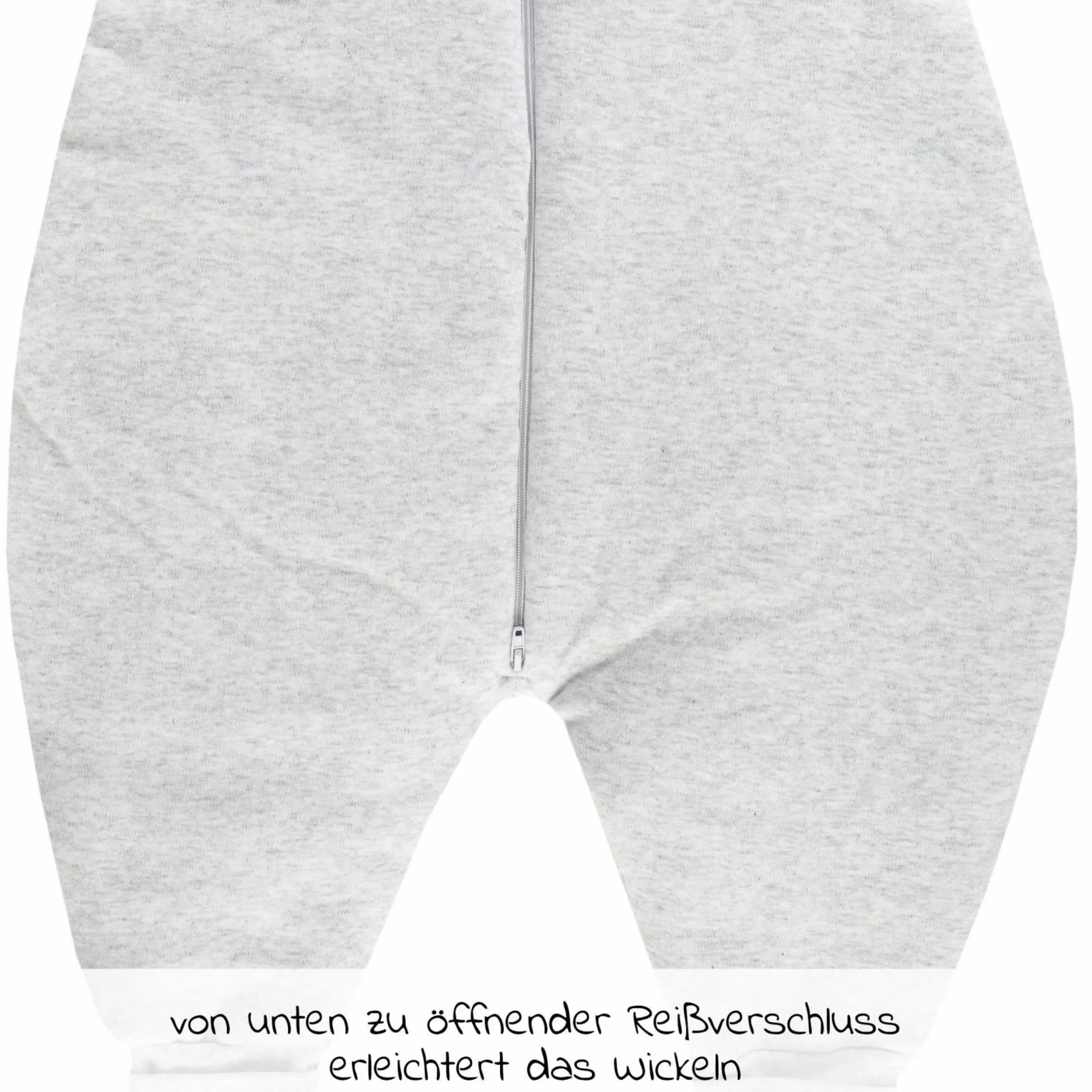 Schlafsack Jumper - Safari - Hellgrau Melange - Gr. 92