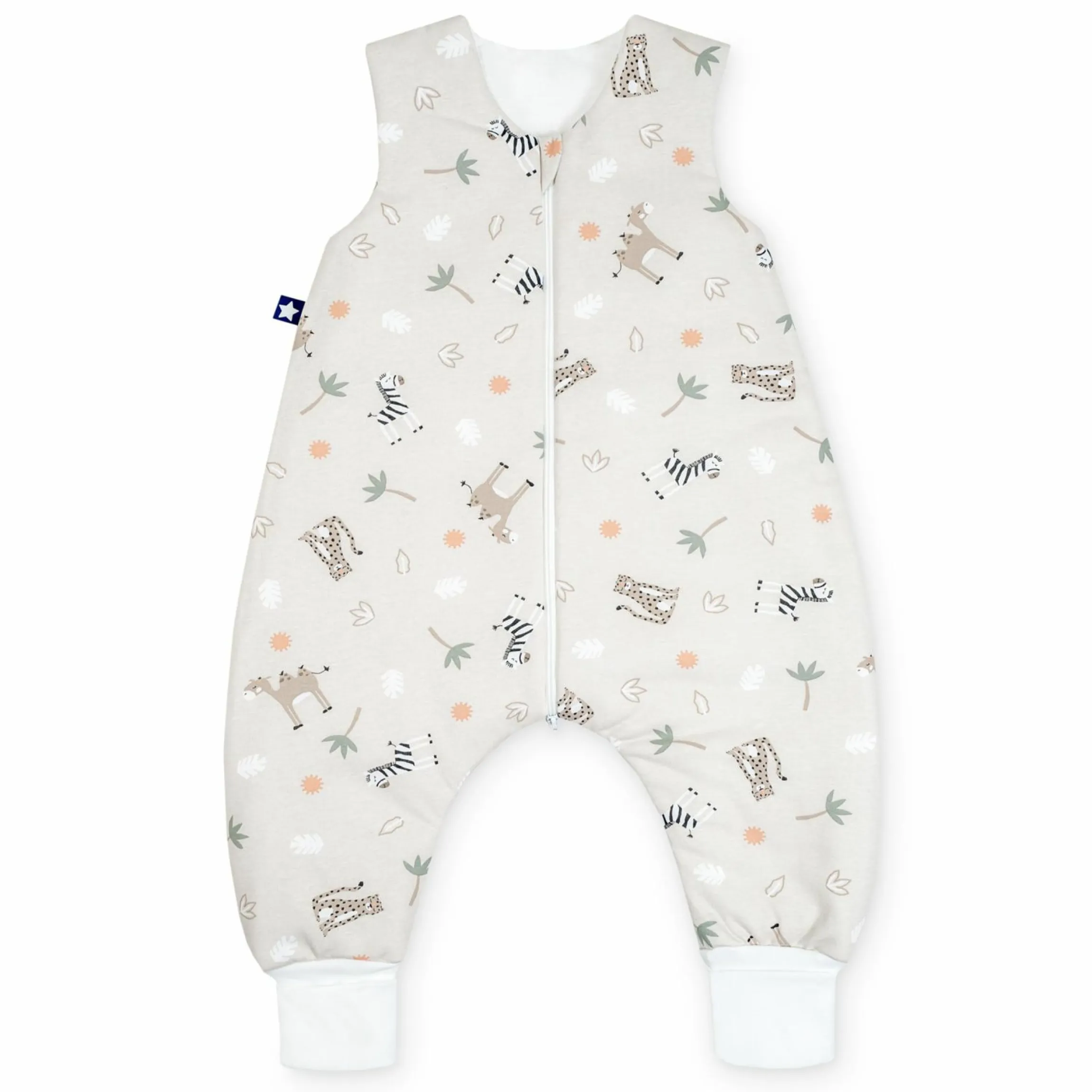 Schlafsack Jumper wattiert - Jersey Savanne - Beige - Gr. 80
