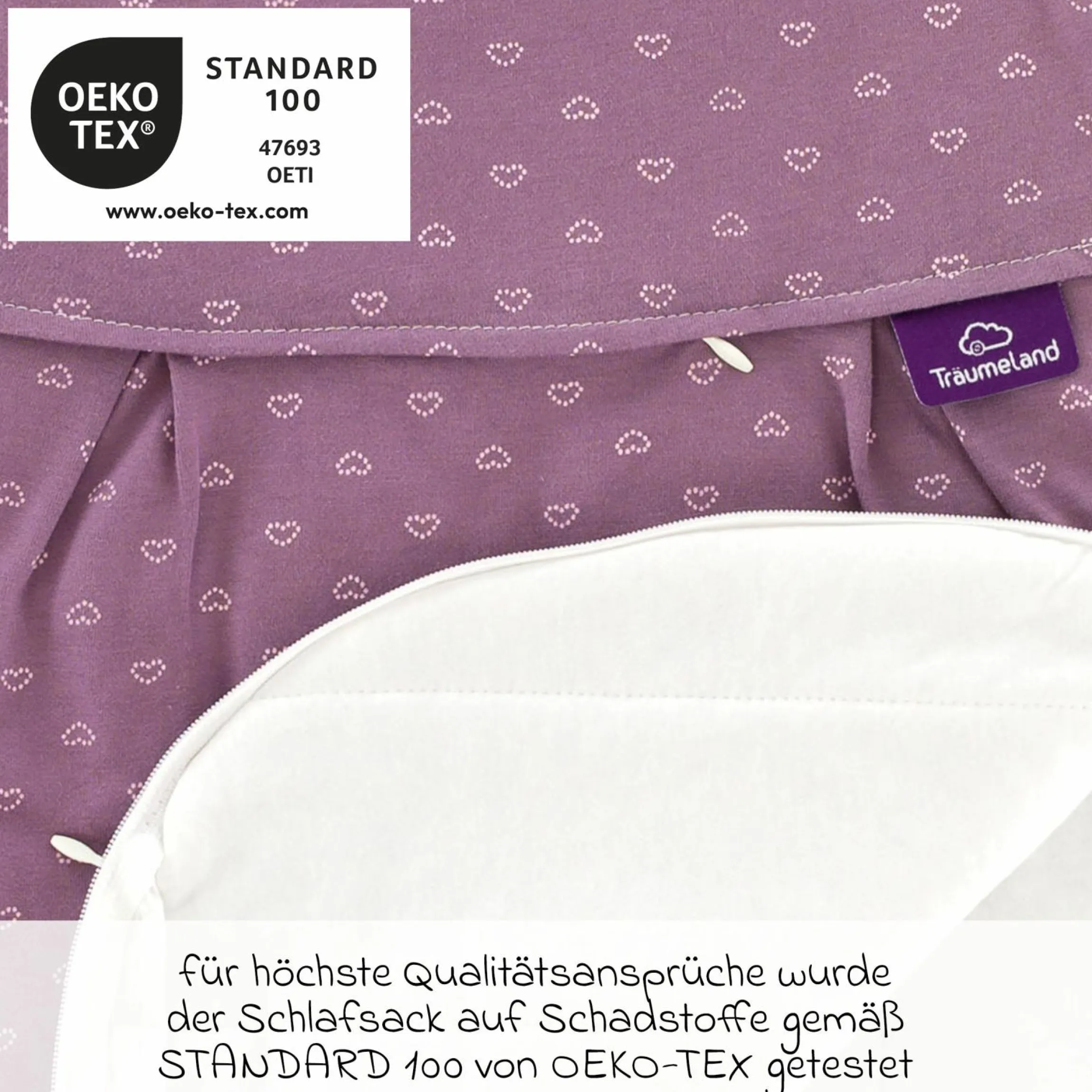 Schlafsack Liebmich - Heartsome - Gr. 50/56