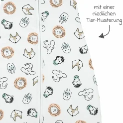 Schlafsack mit Beinen / Schlafoverall Jumper - Animal - Gr. 80 cm