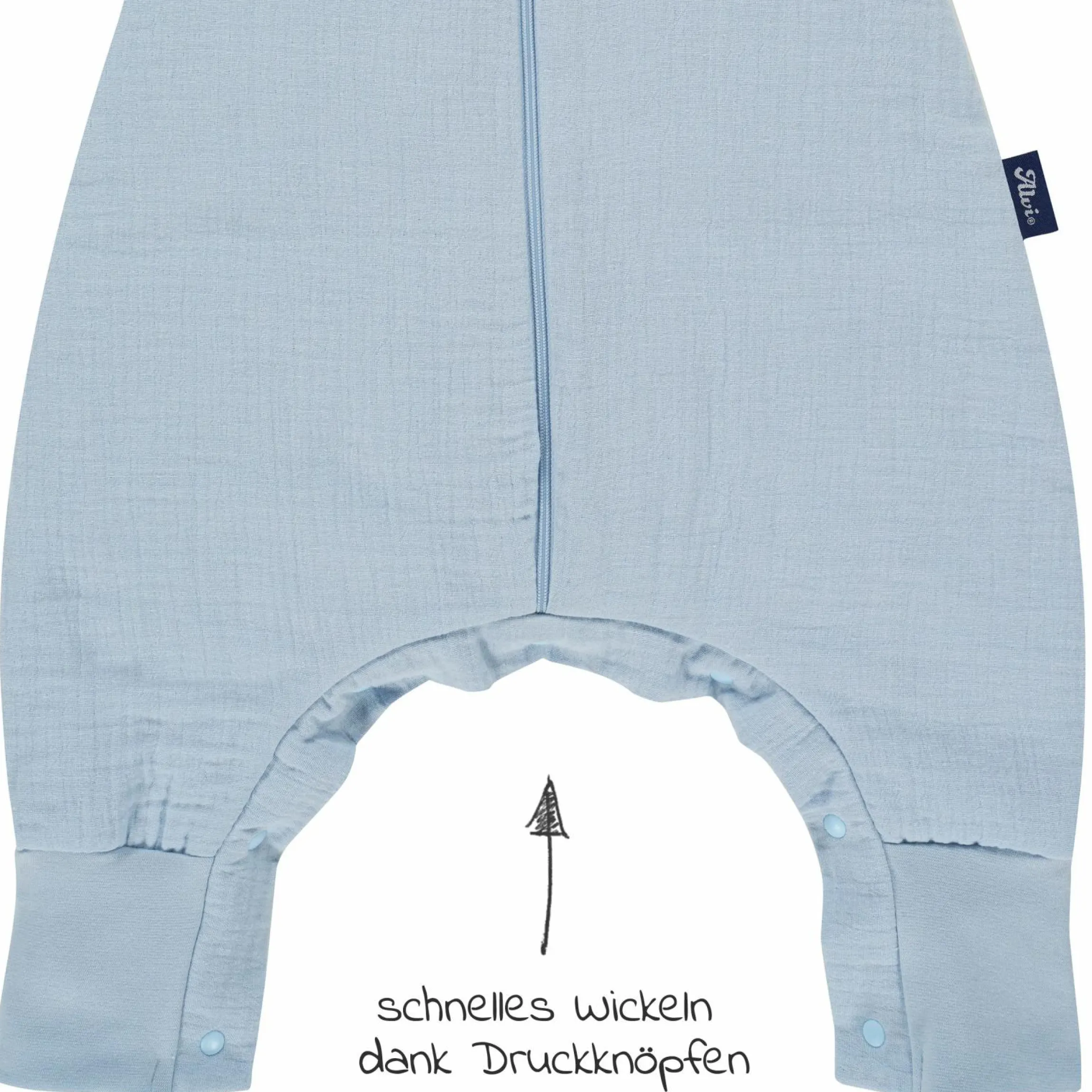 Schlafsack mit Füßen 4 Season Sleep Overall Mull - Sky Way - Gr. 70