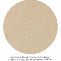 Schlafsack mit Füßen Sleep-Overall 4 Season Mull - Sand-Beige - Gr. 70 cm