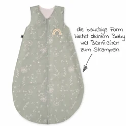 Schlafsack Organic wattiert - Wildflower - Gr. 70