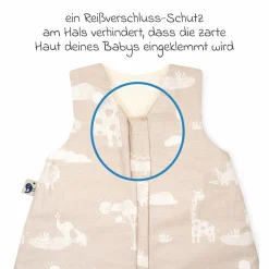 Schlafsack Organic wattiert - Jungle Dream - Gr. 70