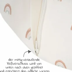 Schlafsack Organic wattiert - Rainbow - Gr. 70