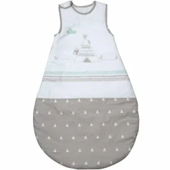 Schlafsack wattiert - Indibär Grau - Gr. 90 cm