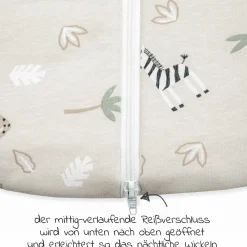 Schlafsack wattiert - Jersey Savanne - Beige - Gr. 50 / 56