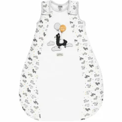 Schlafsack wattiert - Lama Allover Offwhite - Gr. 62