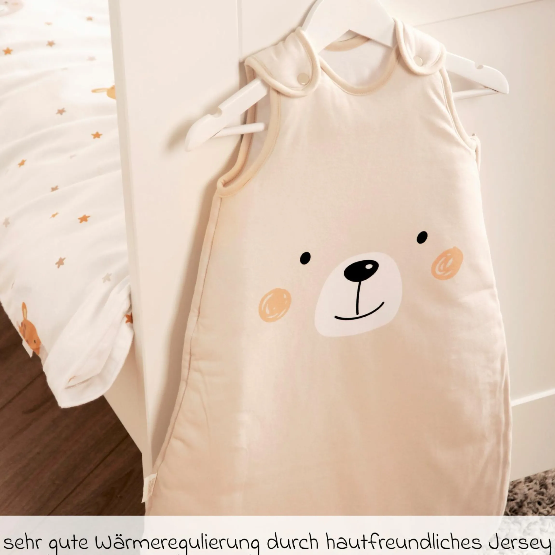 Schlafsack wattiert - Little Bear - Gr. 70 cm