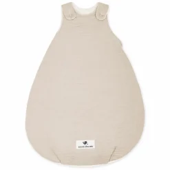 Schlafsack wattiert - Musselin - Sand - Gr. 50 / 56