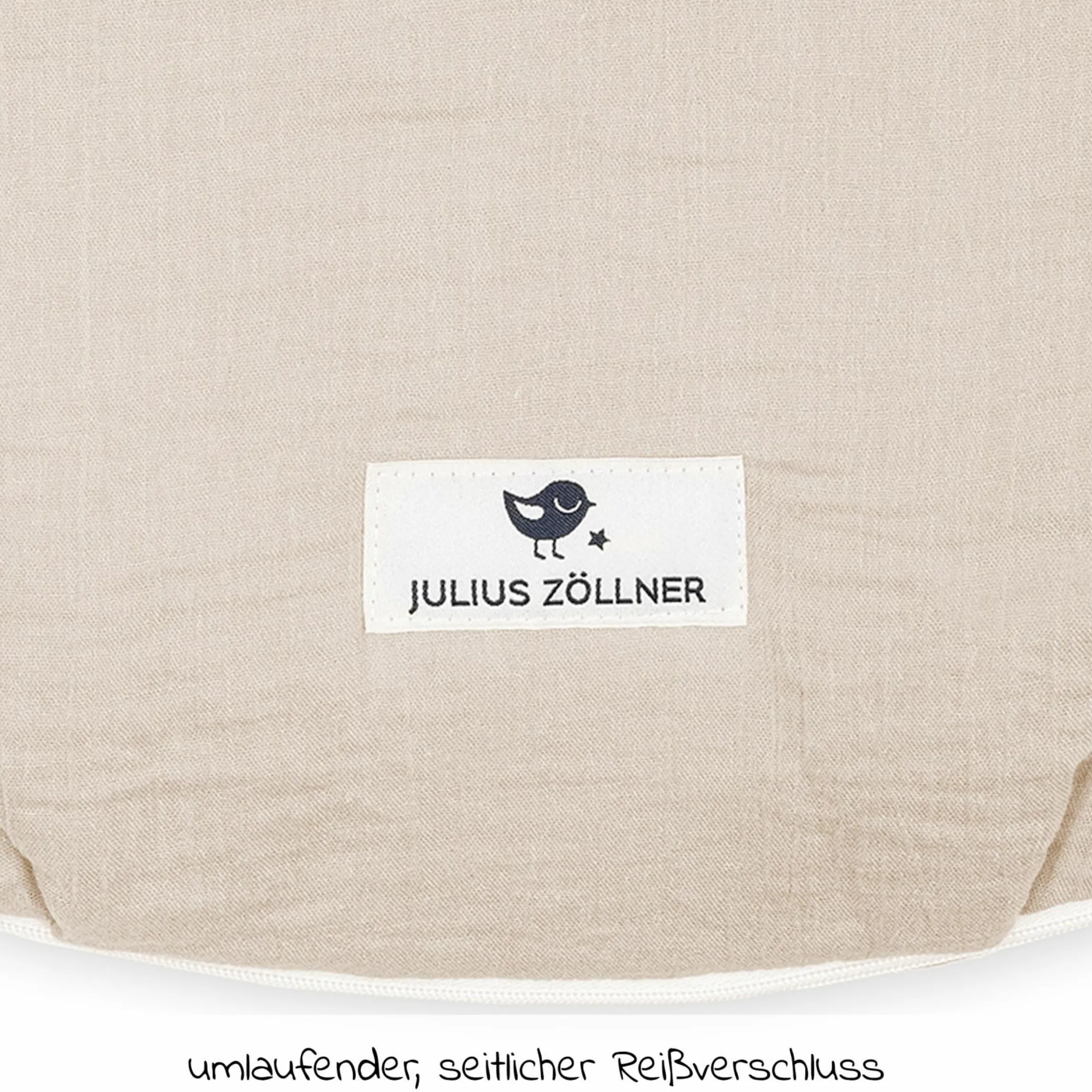 Schlafsack wattiert - Musselin - Sand - Gr. 50 / 56
