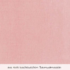 Schlafsack wattiert - Musselin Dusty Rose - Gr. 56 / 62