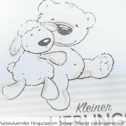 Schlafsack wattiert Jersey - Kleiner Lieblingsmensch - Gr. 70 cm