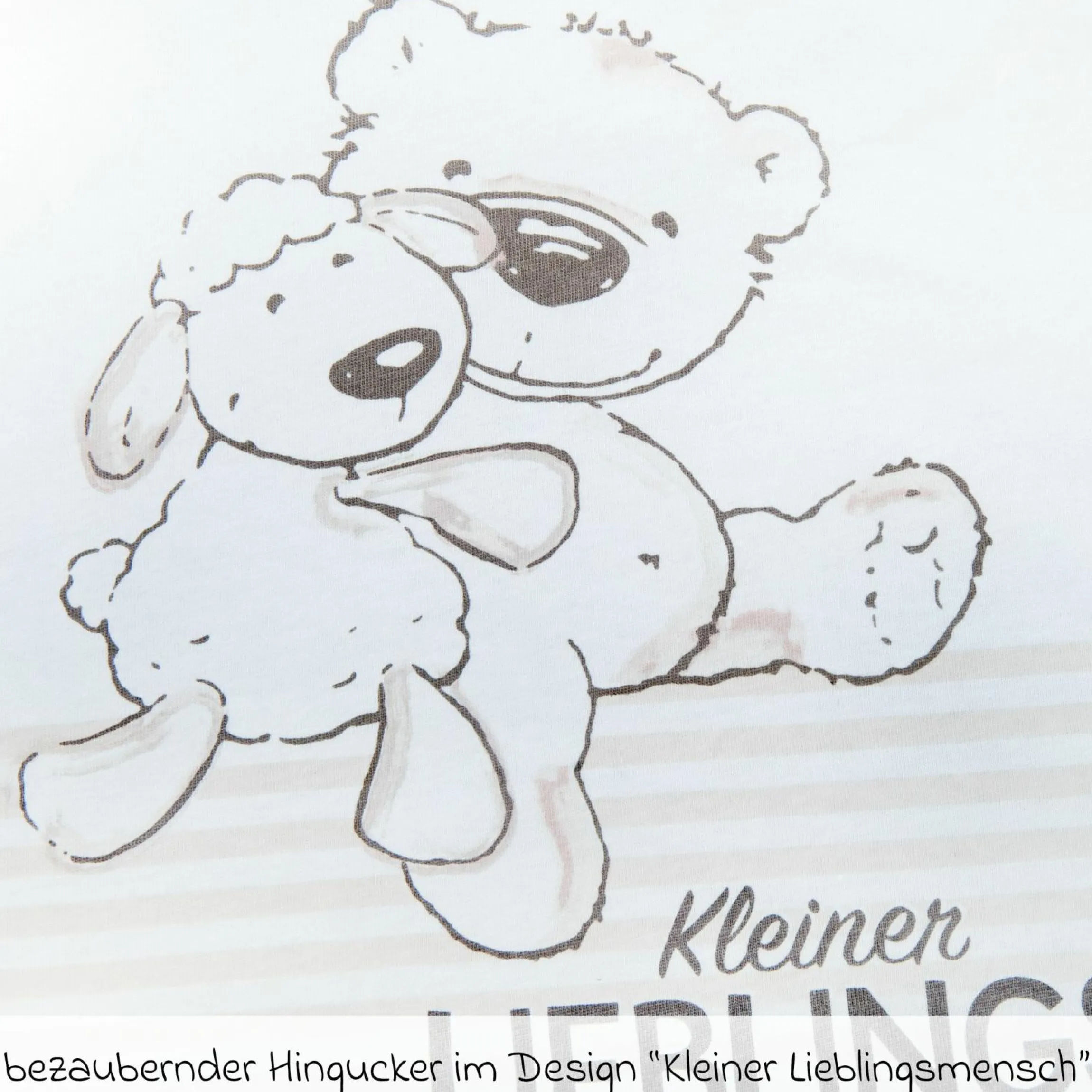 Schlafsack wattiert Jersey - Kleiner Lieblingsmensch - Gr. 70 cm