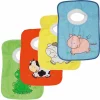 Schlupf-Lätzchen 4er Pack Folienrückseite - Tiere