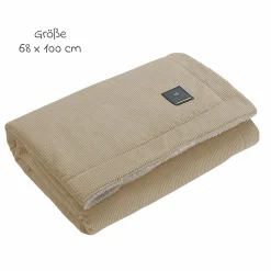 Schmusedecke Cord für die Wanne, Schale oder Kinderwagen 68 x 100 cm - Sahara