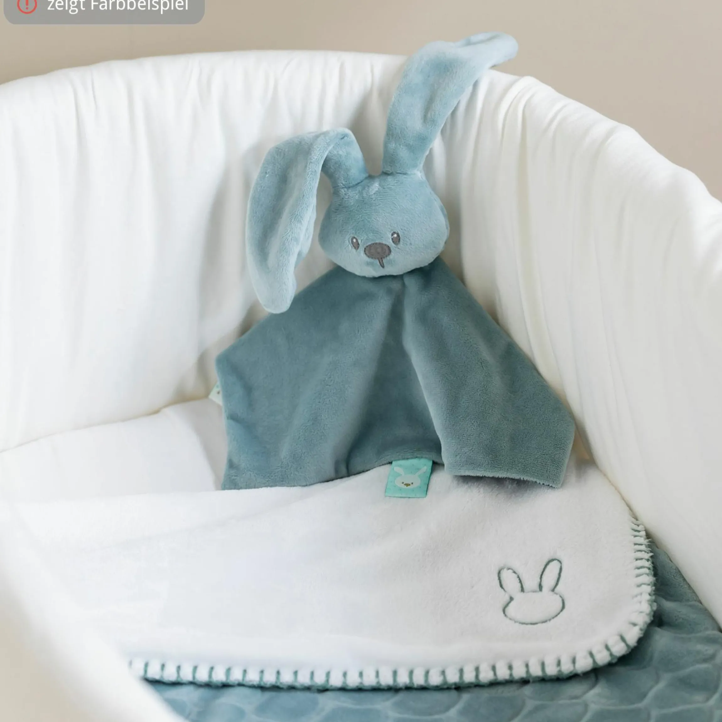 Schmusetuch Glow in the dark 28 cm - Hase Lapidou - Old Pink