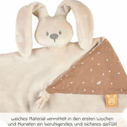 Schmusetuch Glow in the dark 65 x 40 cm - Hase Lapidou - Vanilla
