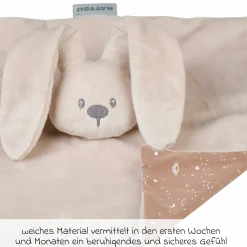 Schmusetuch Glow in the dark 28 cm - Hase Lapidou - Sand