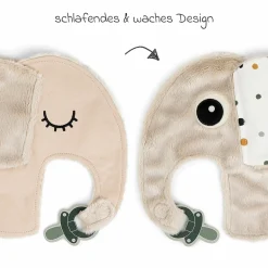 Schmusetuch mit Schnullerhalter - Elphee - Sand