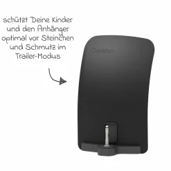 Schmutzfänger für die Buggyradaufnahme für Kidgoo Sport - Schwarz