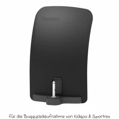 Schmutzfänger für die Buggyradaufnahme für Kidgoo & Sportrex - Schwarz