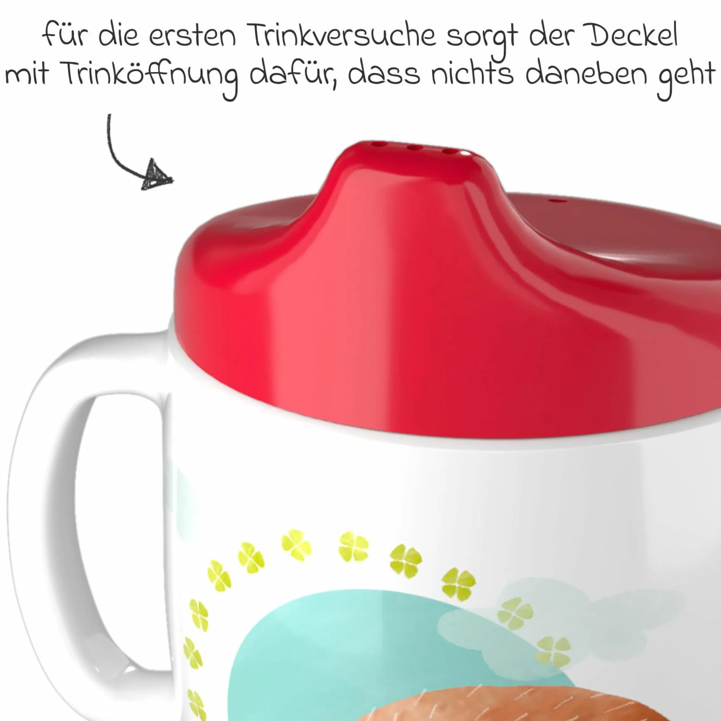 Schnabeltasse / Trinklerntasse 200 ml - Glück