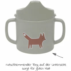 Schnabeltasse mit Doppelgriff - Little Forest Fox - Olive