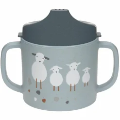 Schnabeltasse mit Doppelgriff - Tiny Farmer - Sheep & Goose - Blue