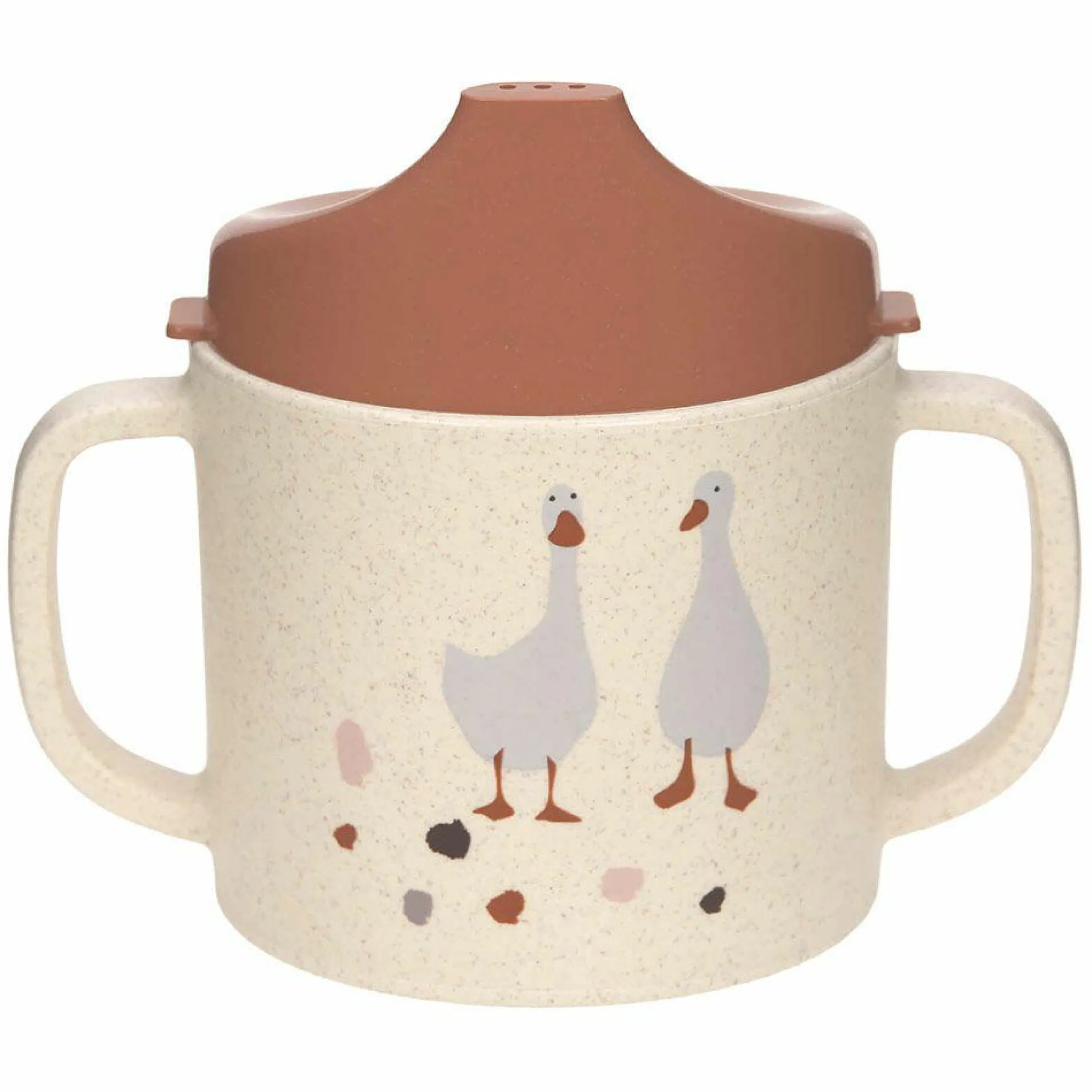 Schnabeltasse mit Doppelgriff - Tiny Farmer - Sheep & Goose