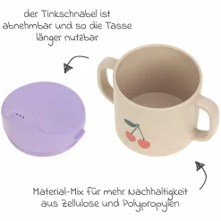 Schnabeltasse mit Doppelgriff - Happy Fruits - Cherry
