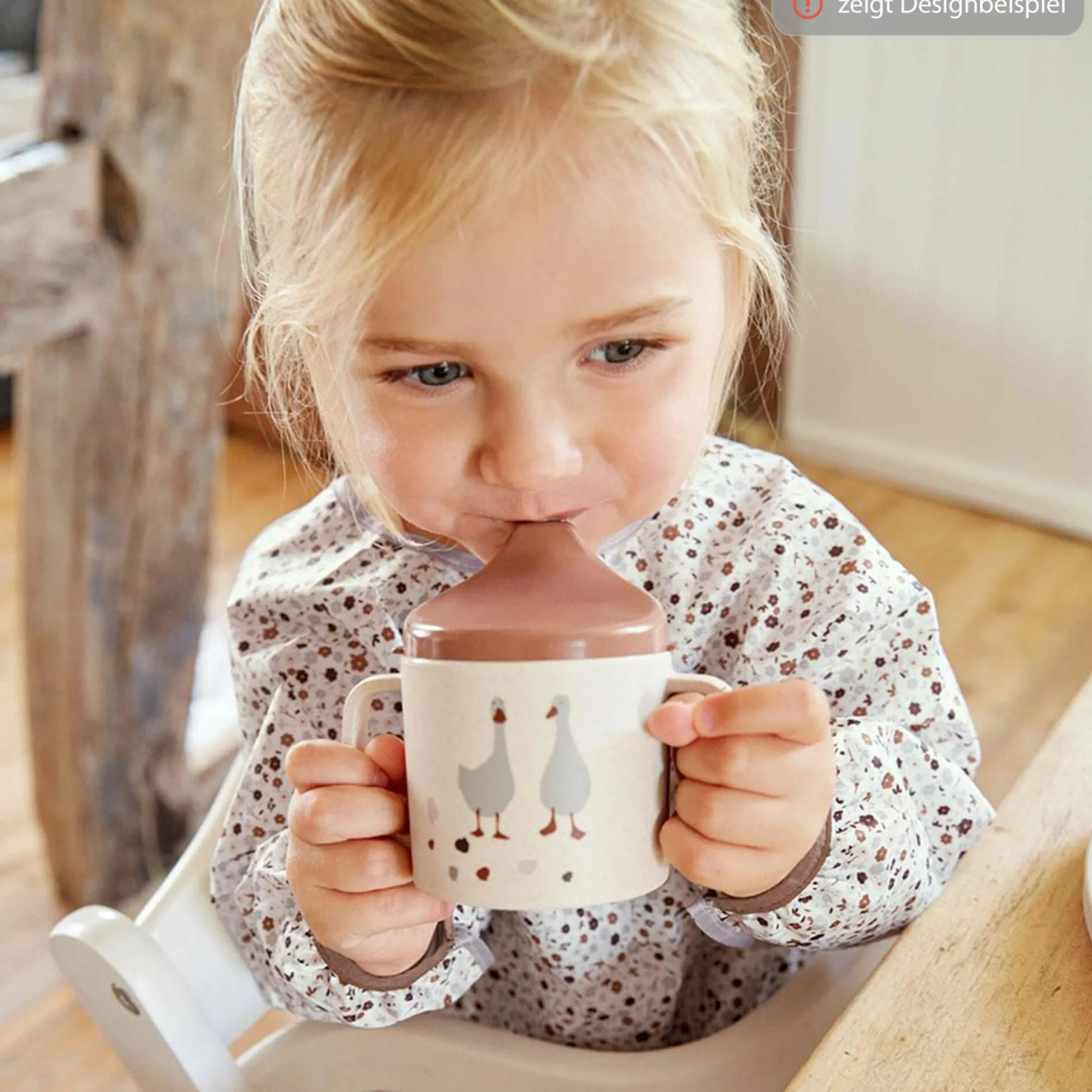 Schnabeltasse mit Doppelgriff - Happy Fruits - Cherry