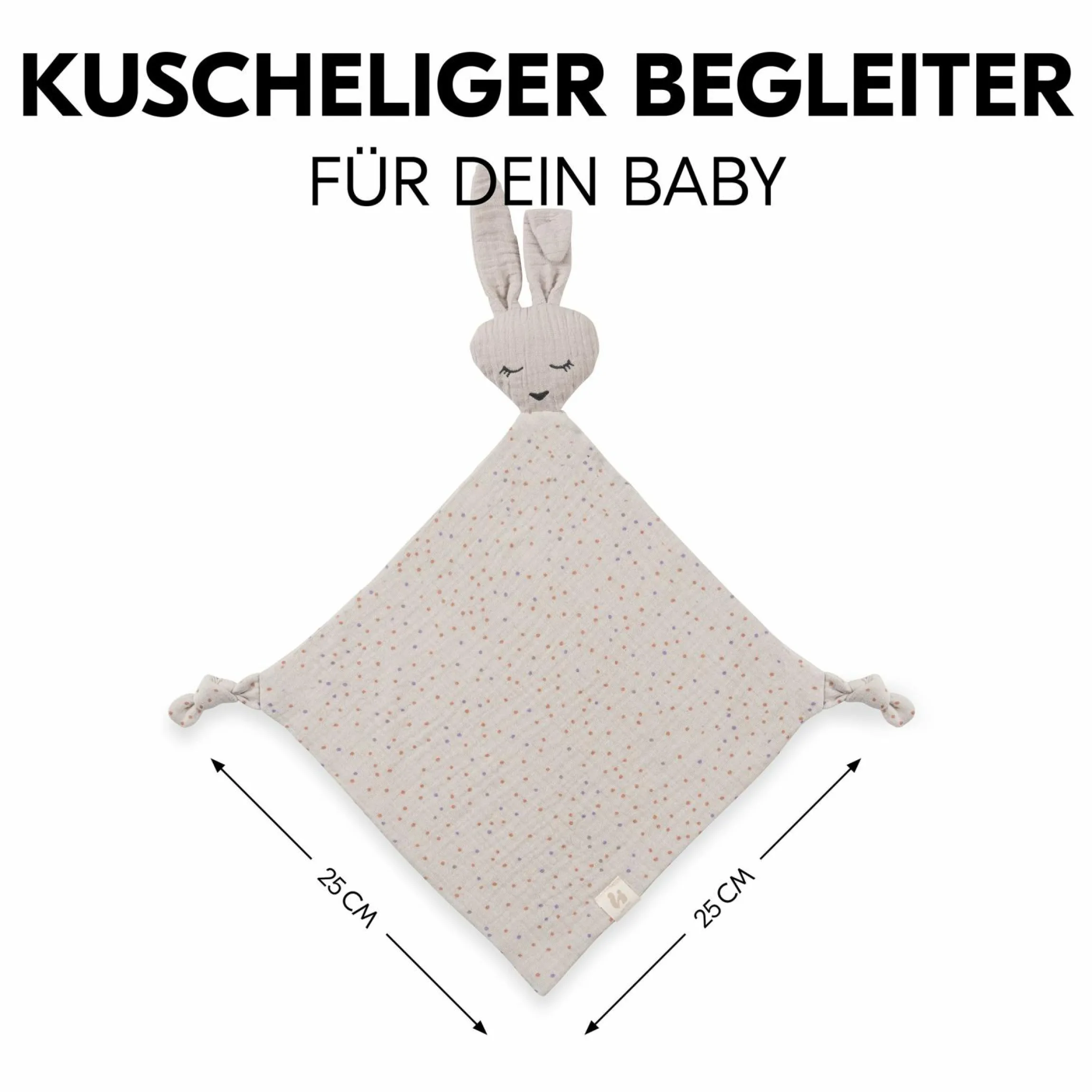 Schnuffeltuch Cuddle N Play Animals - Rabbit Beige Dots