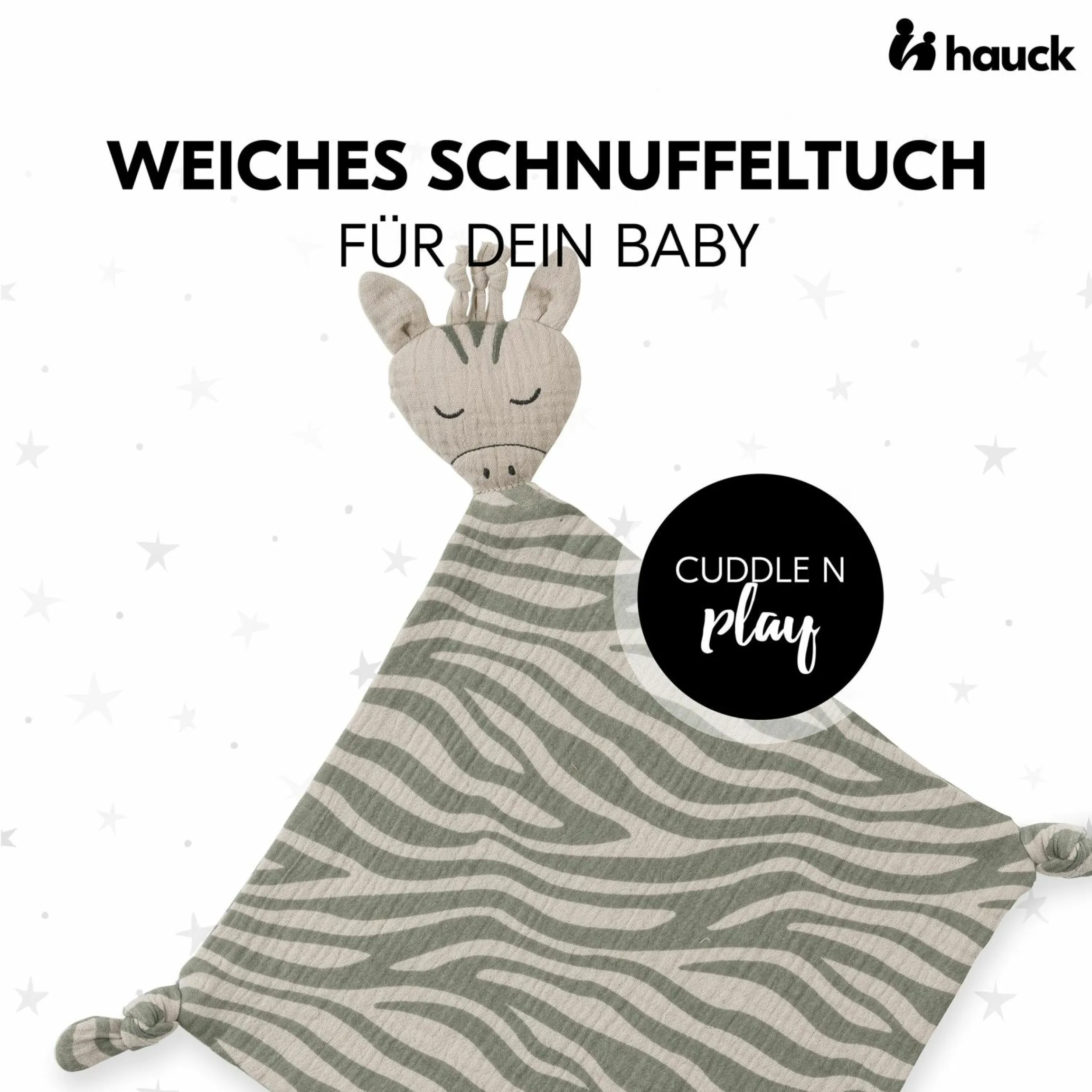 Schnuffeltuch Cuddle N Play Animals - Zebra Sage
