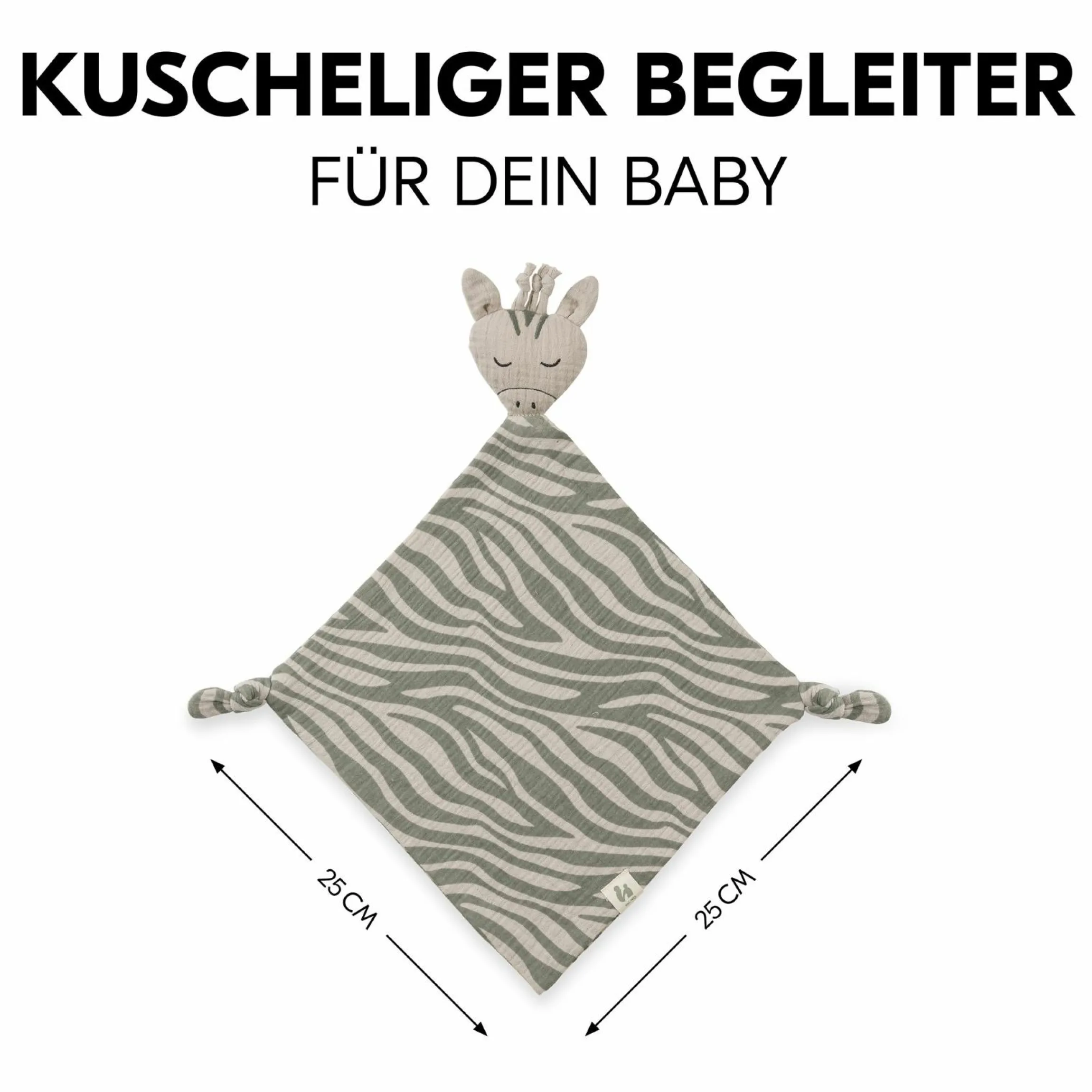 Schnuffeltuch Cuddle N Play Animals - Zebra Sage