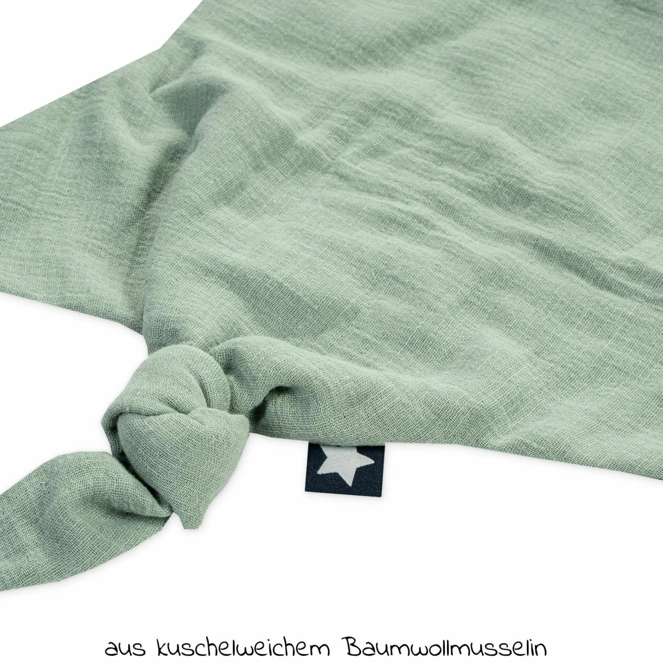 Schnuffeltuch Musselin - Grün