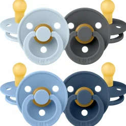 Schnuller - Colour 4er Pack - Baby Blue / Iron / Sky Blue / Steel Blue - Gr. 0-6 M