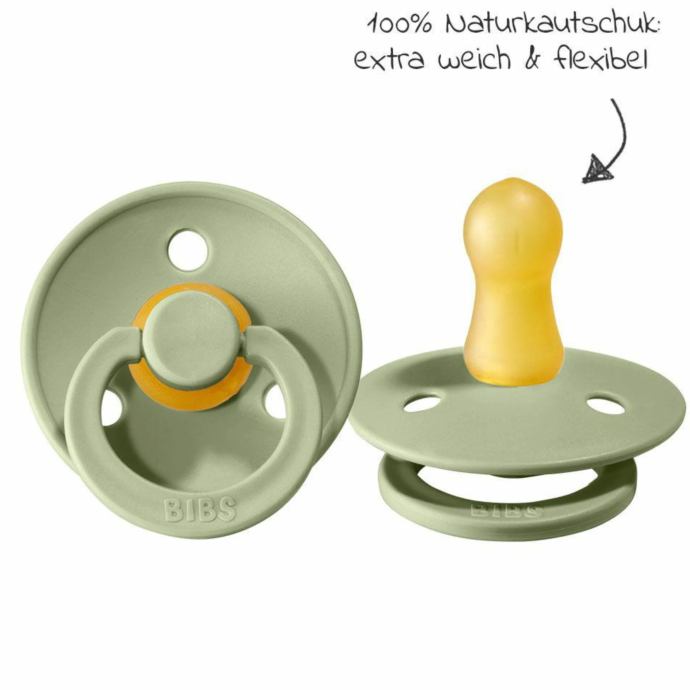 Schnuller - Colour 2er Pack - Sage / Cloud - Gr. 0-6 M