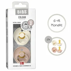 Schnuller - Colour 2er Pack - Ivory / Blush - Gr. 6-18 M