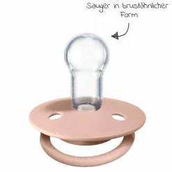 Schnuller - De Lux 2er Pack - Silikon - Ivory / Blush - Gr. 0-36 M