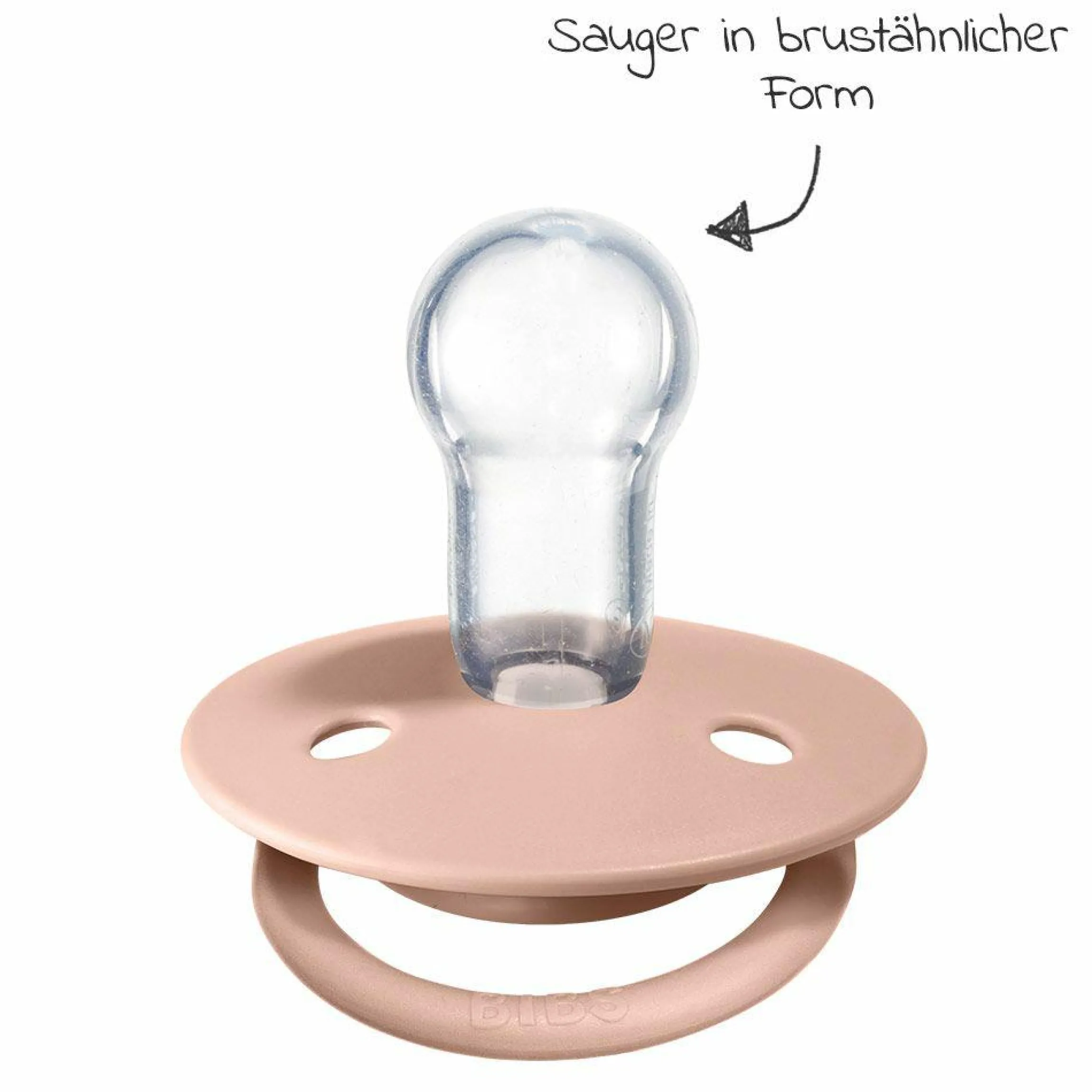 Schnuller - De Lux 2er Pack - Silikon - Ivory / Blush - Gr. 0-36 M