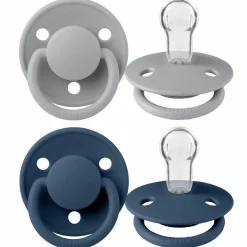Schnuller - De Lux 2er Pack - Silikon - Cloud / Steel Blue - Gr. 0-36 M