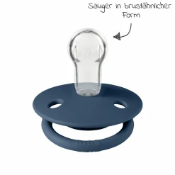 Schnuller - De Lux 2er Pack - Silikon - Cloud / Steel Blue - Gr. 0-36 M