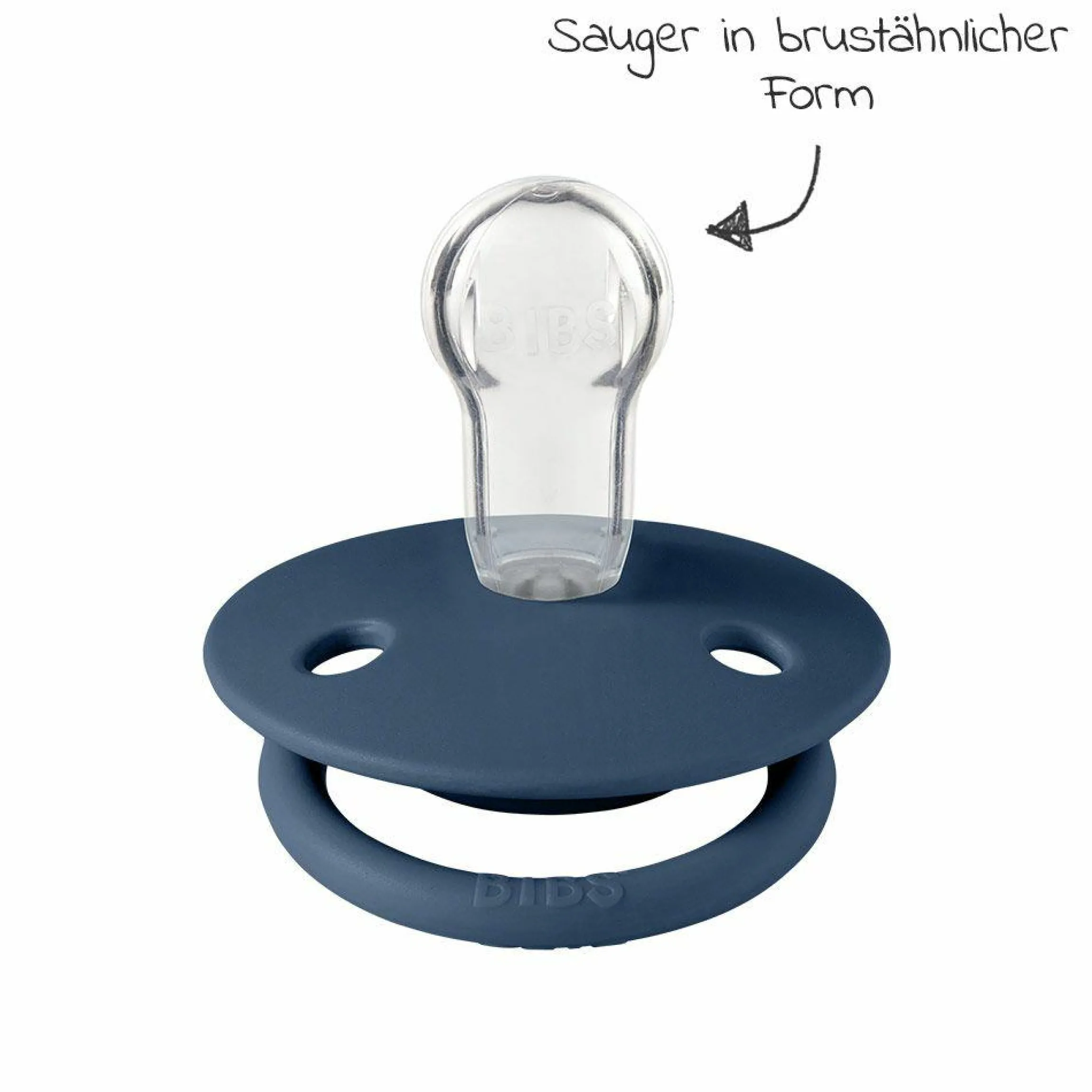 Schnuller - De Lux 2er Pack - Silikon - Cloud / Steel Blue - Gr. 0-36 M