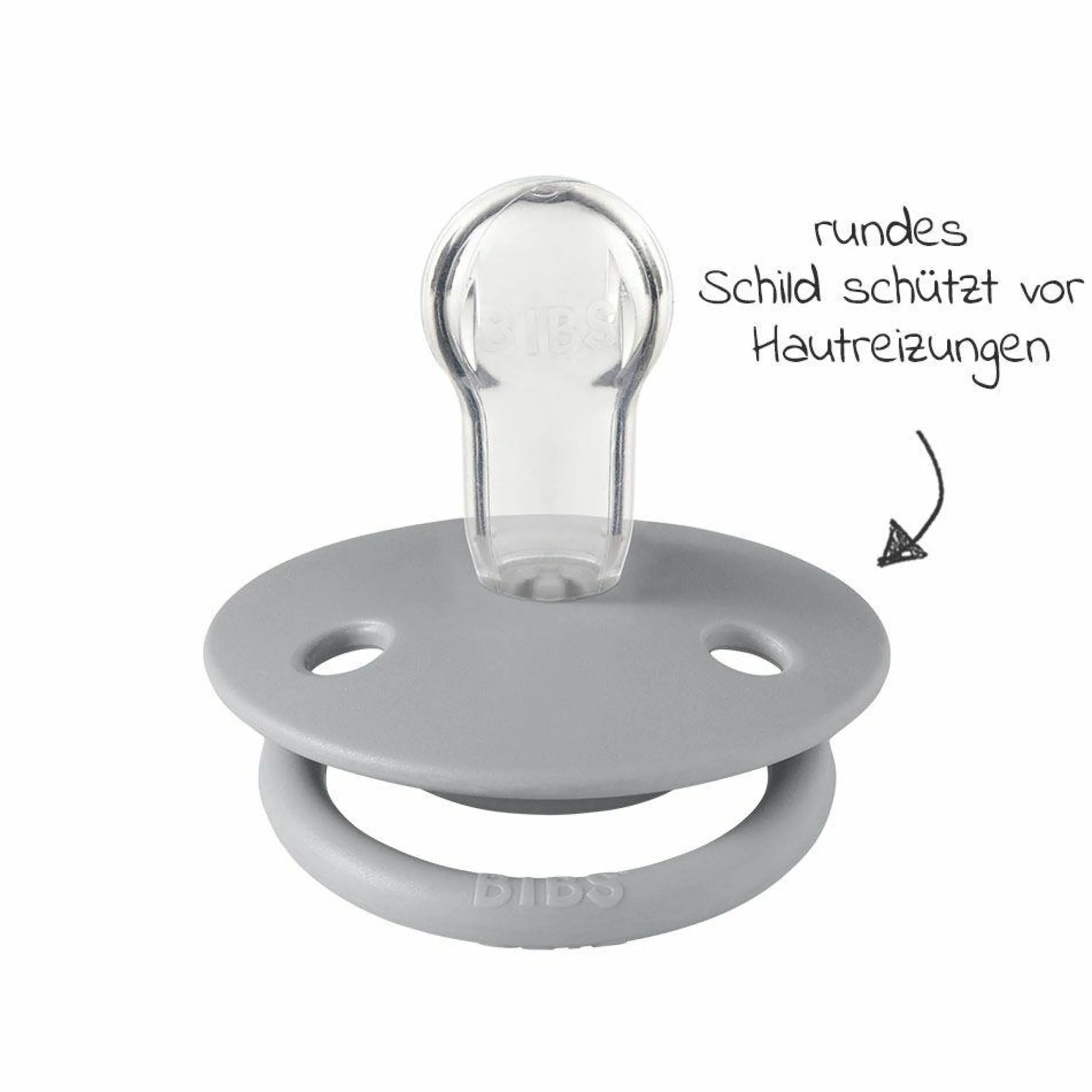 Schnuller - De Lux 2er Pack - Silikon - Cloud / Steel Blue - Gr. 0-36 M