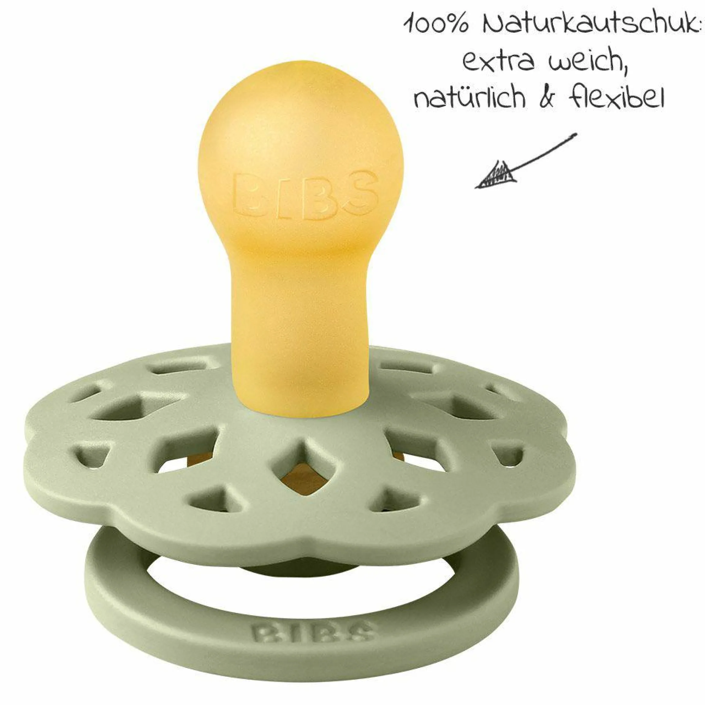 Schnuller 2er Pack Boheme - Naturkautschuk 6-18 M - Ivory / Sage